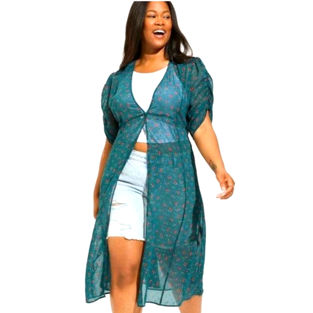 TORRID chiffon dress coverup